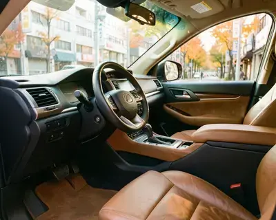 LEXUS LX に装着したレザーマット